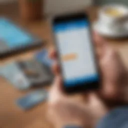 A user accessing the Venmo app on a smartphone