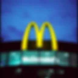 McDonald's iconic logo against a vibrant backdrop