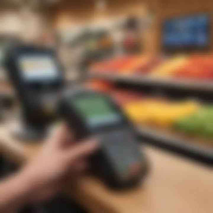 Apple Pay interface on a smartphone at Whole Foods checkout