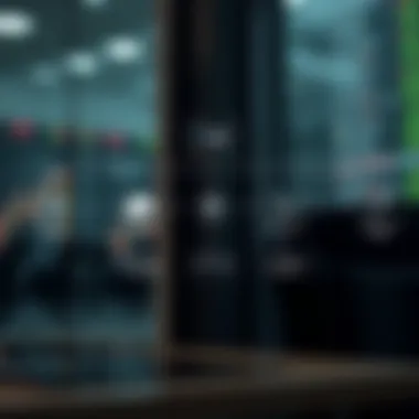 A graphic representation of various stock platforms in a decision-making flow.