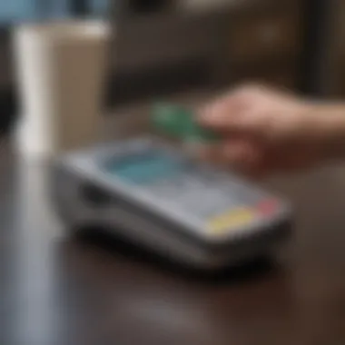 User Experience with the Card Reader User experience snapshot showcasing seamless transaction interactions.