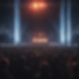 Visual representation of concert excitement