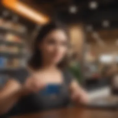 An infographic illustrating customer experiences and testimonials about the credit card.