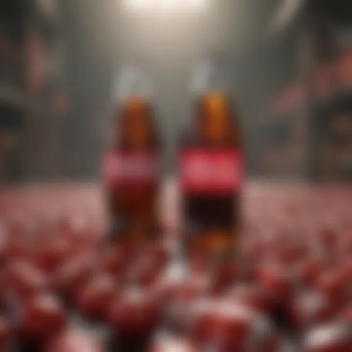 Chart illustrating significant milestones in Coca Cola's market history