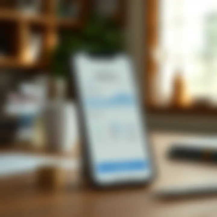 Budgeting tools available within the app