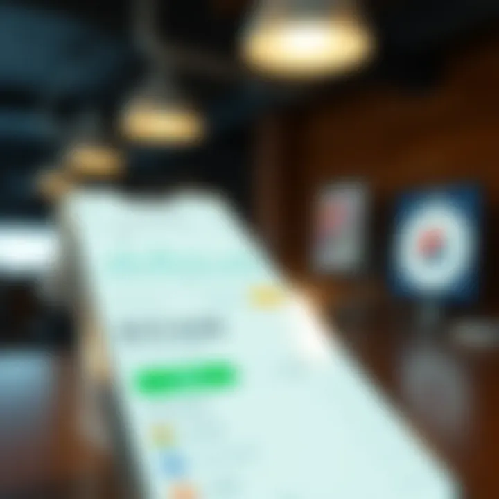 User interface showcasing Tally Financial App features