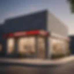 Flagstar Bank's modern branch exterior showcasing its architectural design