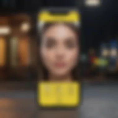 Innovative Ad Design for Snapchat Creative ad design on mobile screen