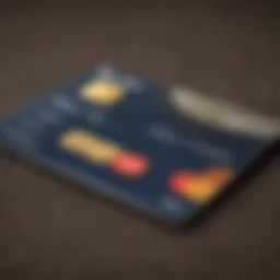 Illustration of credit card options for individuals with below average credit