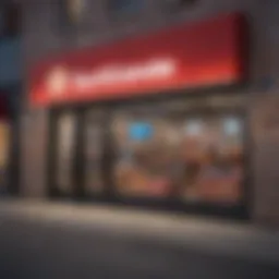 A vibrant LED open sign displayed prominently in a storefront, showcasing its brightness.