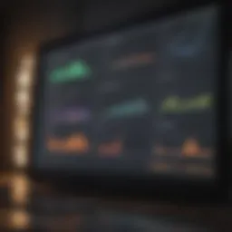 A digital dashboard showcasing investment performance analytics