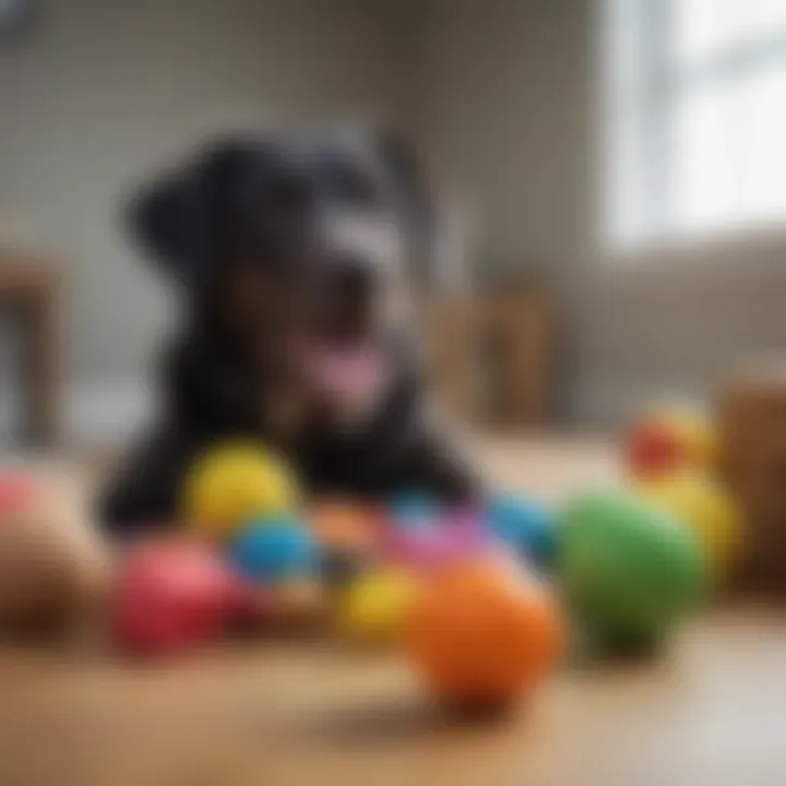 A colorful display of pet toys available on Amazon