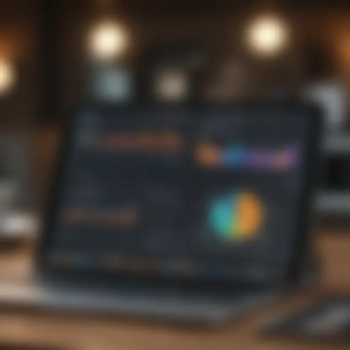 Screenshot of a budgeting app's analytics dashboard