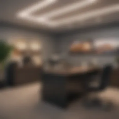 Customer-Centric Mortgage Office in Detroit A welcoming office space of a mortgage lender showcasing customer service.