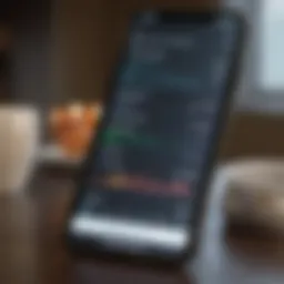 User-friendly interface of a forex trading app