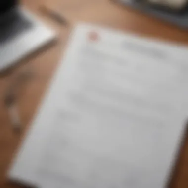 A close-up of a resume and job application materials on a desk