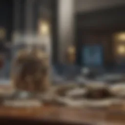 Visual representation of open orders in stock trading