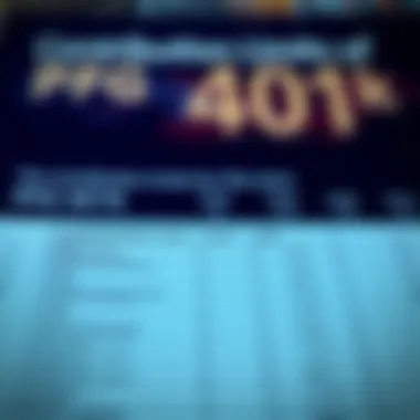 Chart demonstrating contribution limits for PFG 401k