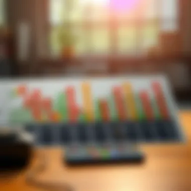 Chart comparing different stock market apps