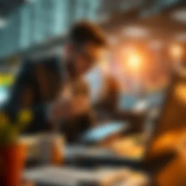 Investors analyzing data on a digital platform