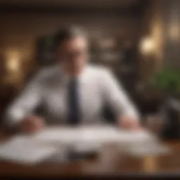 Professional tax advisor consulting with a client