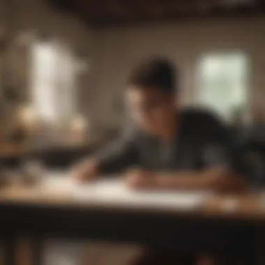 Online Tax Filing for Students Student engaging with online tax filing platform