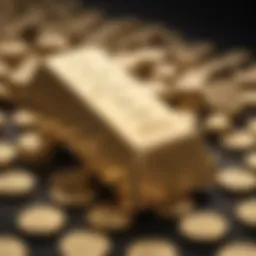 Visual representation of gold prices on Nasdaq