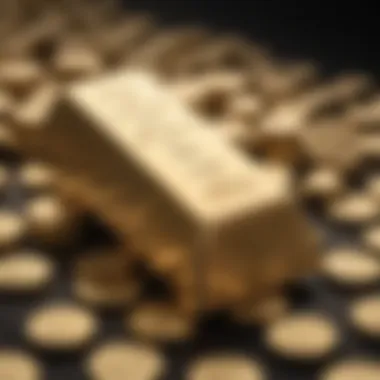 Visual representation of gold prices on Nasdaq