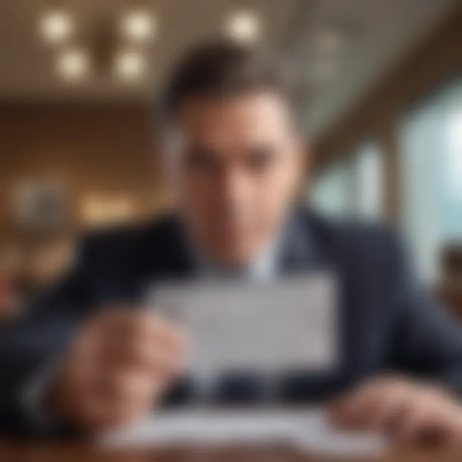 Illustration of a business owner searching for a Tax ID