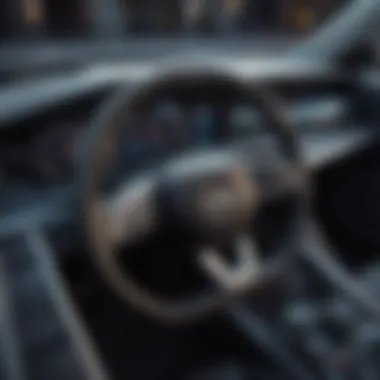 Cutting-Edge Technology in Electric Cars Dashboard of an electric car featuring advanced technology interface