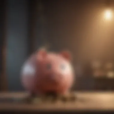 Understanding the Impact of Inflation on Savings Conceptual illustration of inflation and savings