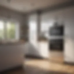 A modern energy-efficient appliance in a stylish kitchen