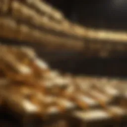 An investor analyzing gold market trends