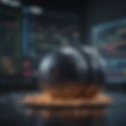 A digital representation of options trading dynamics