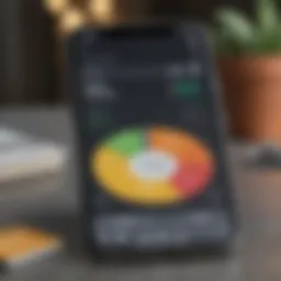 Visual representation of a budgeting app interface showcasing features.
