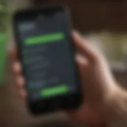 User interface showcasing H&R Block app features