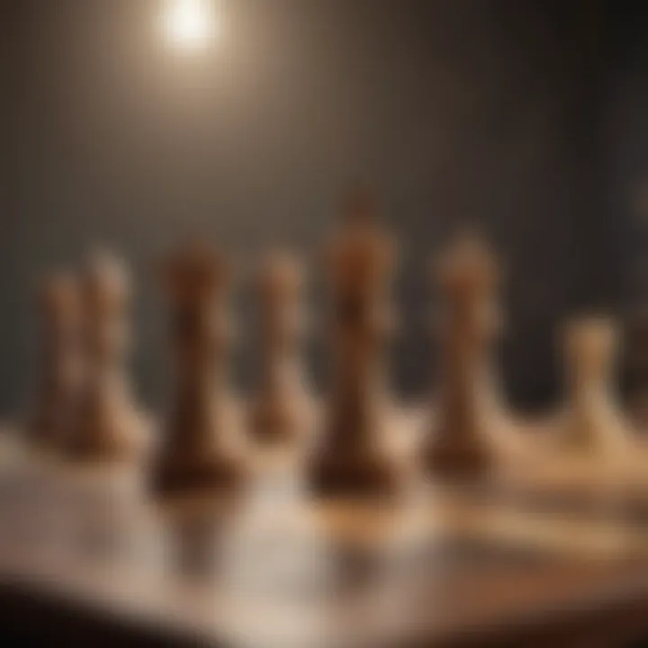 A strategic chessboard representing investment strategies