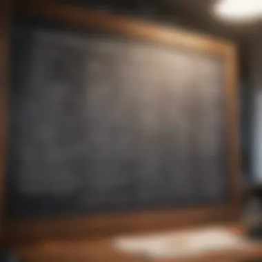 Effective Business Framework A strategic business plan outline on a chalkboard