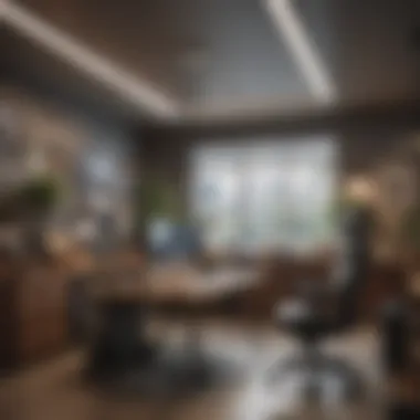 Inspiring Self-Employment Environment A motivational workspace illustrating self-employment