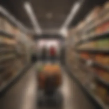 Traditional Shopping vs. Scan and Go Comparison of traditional grocery shopping versus Scan and Go