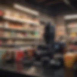 Showcasing a diverse range of products available in a marketplace