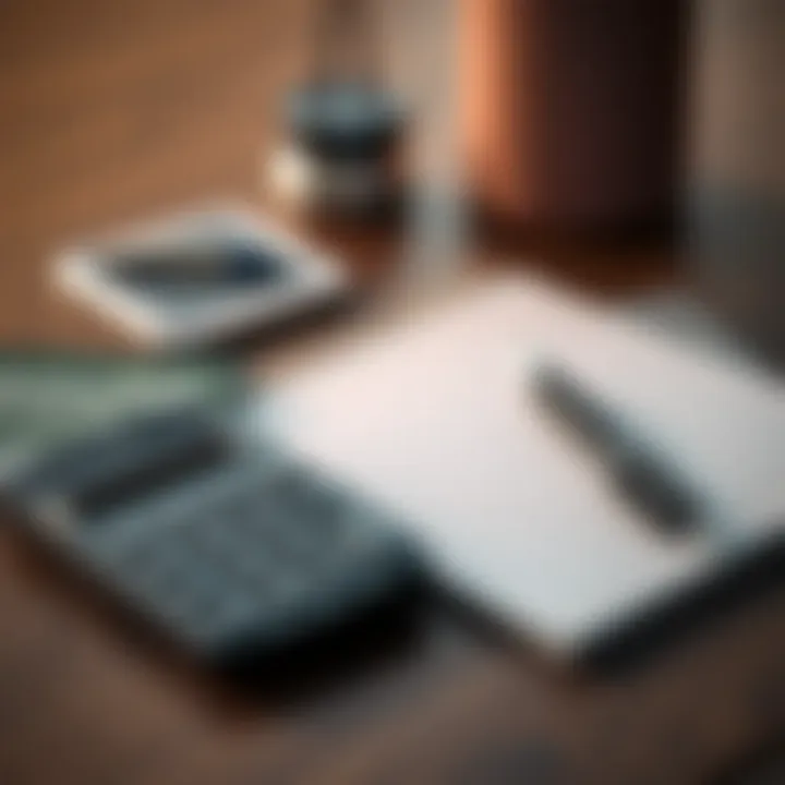 Budgeting Tools for Success A calculator and notepad representing budgeting strategies