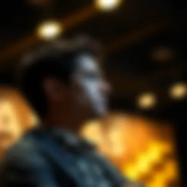 Contemplating Financial Choices A person contemplating their financial future