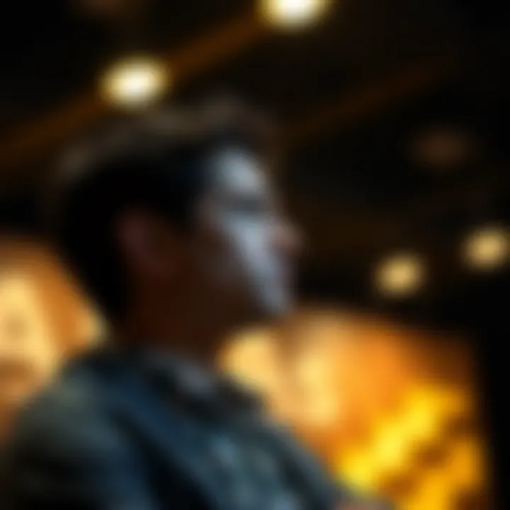 Contemplating Financial Choices A person contemplating their financial future