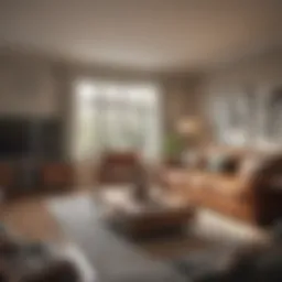 A cozy living room showcasing home ownership