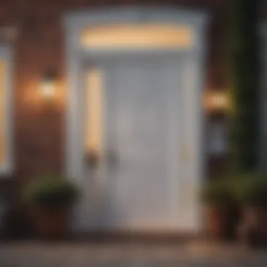 New Beginnings in Home Ownership A welcoming front door of a house representing new beginnings