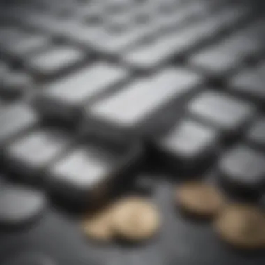 The Allure of Platinum Bars and Coins An elegant display of platinum bars and coins showcasing their lustrous quality.