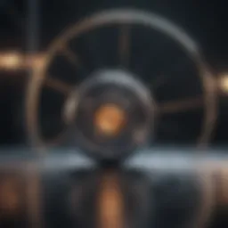 Visual representation of quantum mechanics principles applied in finance
