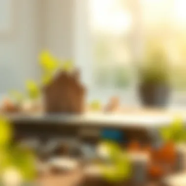 An abstract representation of financial growth through refinancing