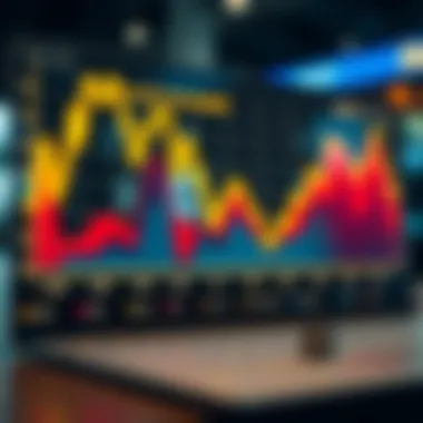 A vibrant graph showing market trends influencing refinancing